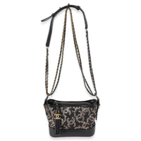 Chanel Black Pink CC Sequin Mini Gabrielle Hobo