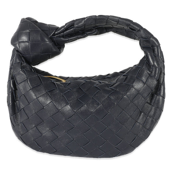 Bottega Veneta Mini Hobo Bag in Black & Gold