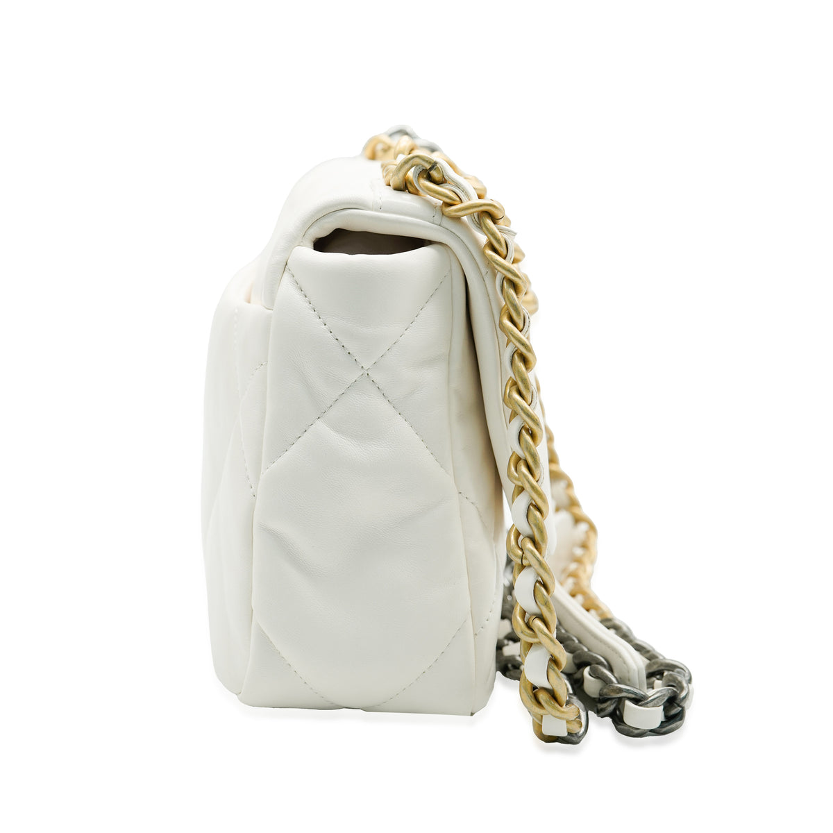 Chanel 19 flap bag cream hot sale