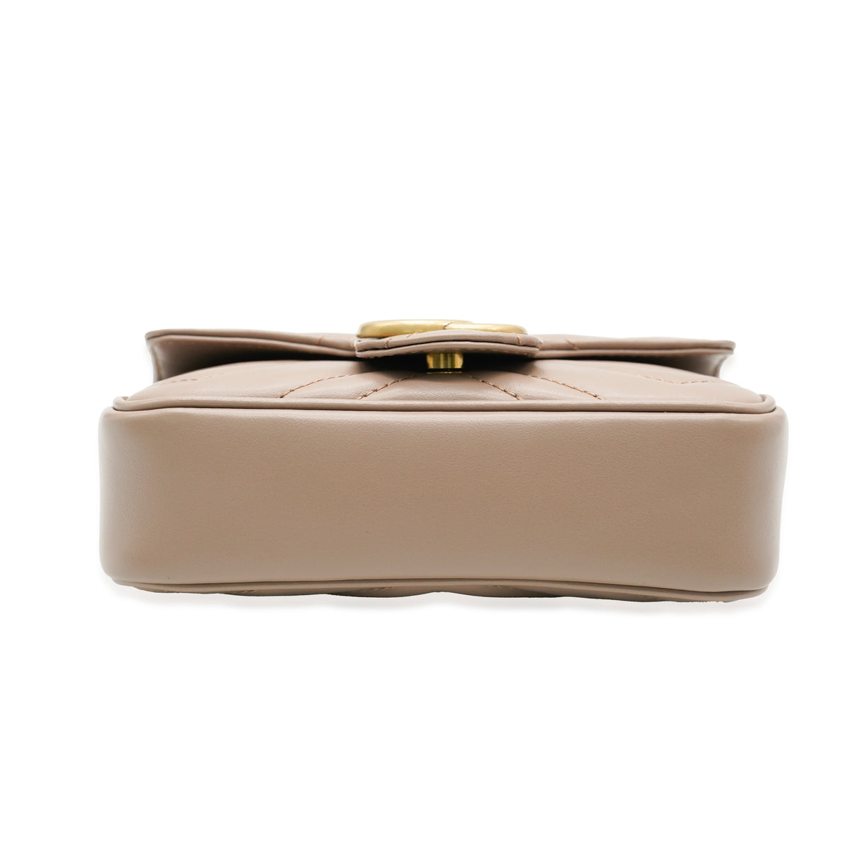 Gucci Beige Leather Super Mini GG Marmont