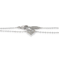 Tiffany & Co. 3 Stone Diamond Heart Bracelet in  Platinum 0.18 CTW