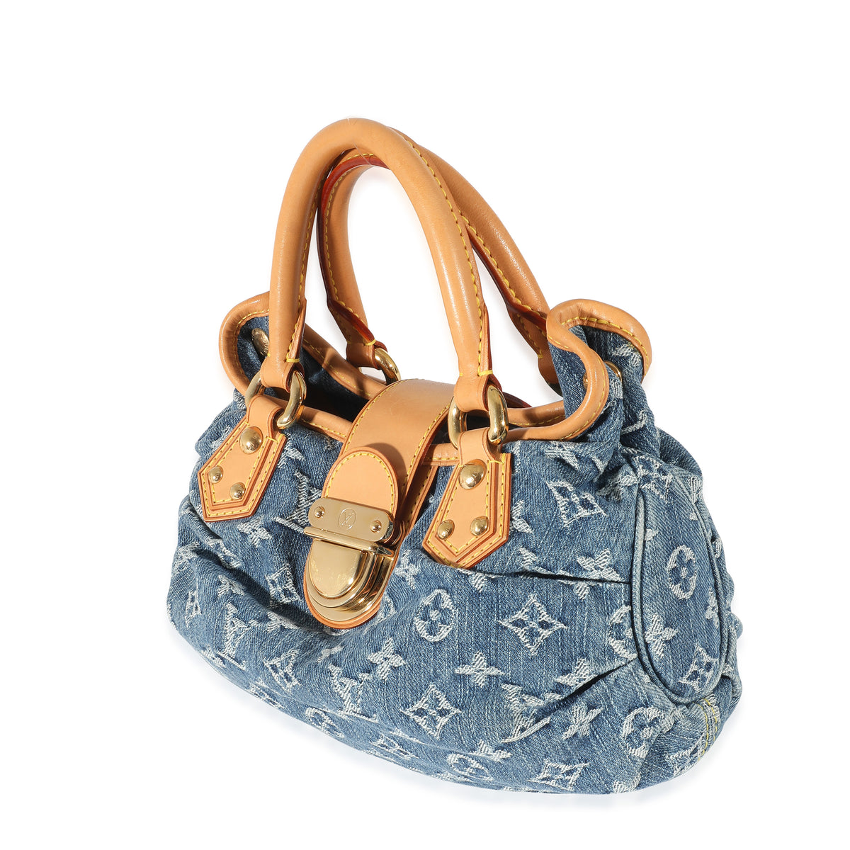 Louis Vuitton Blue Monogram Denim Pleaty Bag