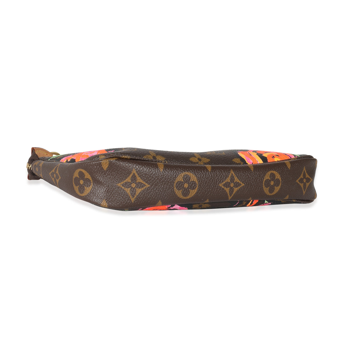 Louis Vuitton Pochette Accessoires Limited Edition Monogram Roses Brown