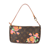 Louis Vuitton Monogram Canvas Roses Limited Edition Pochette Accessories