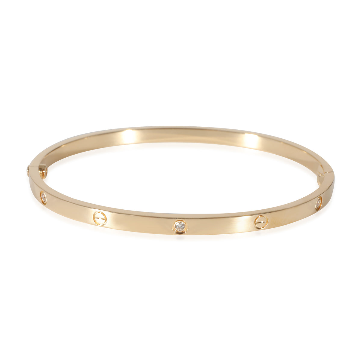Cartier Love Bracelet, Small Model (Yellow Gold, Diamonds)