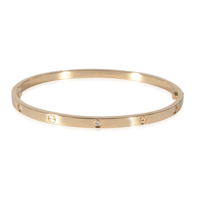 Cartier Love Bracelet, Small Model (Yellow Gold, Diamonds)