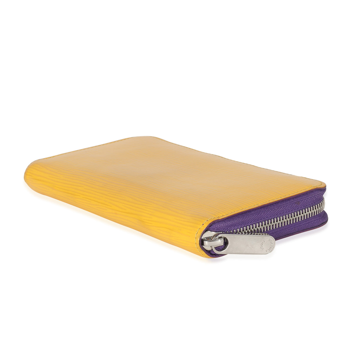 Louis Vuitton Purple Yellow Epi Zippy Wallet