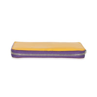 Louis Vuitton Purple Yellow Epi Zippy Wallet