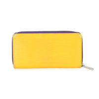 Louis Vuitton Purple Yellow Epi Zippy Wallet