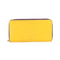 Louis Vuitton Purple Yellow Epi Zippy Wallet