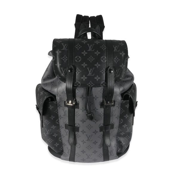 Louis Vuitton Christopher Monogram Eclipse Backpack Bag Black