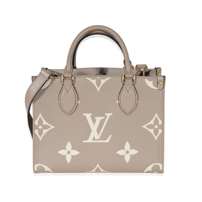 Louis Vuitton Dove Cream Monogram Empreinte Onthego PM