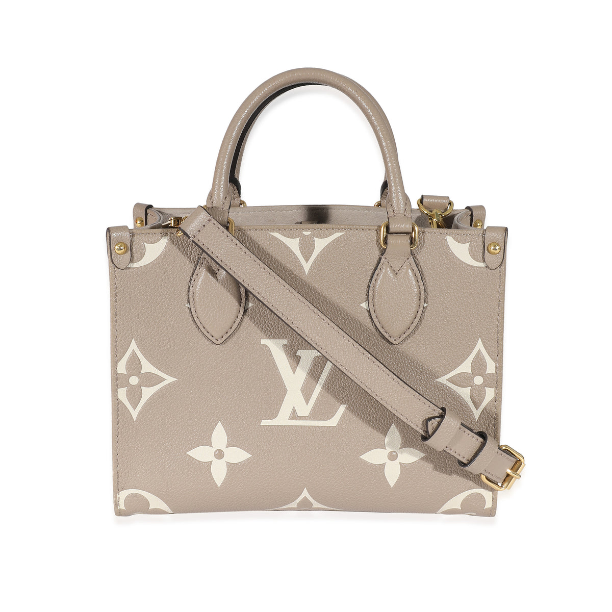 Louis Vuitton Dove Cream Monogram Empreinte Onthego PM