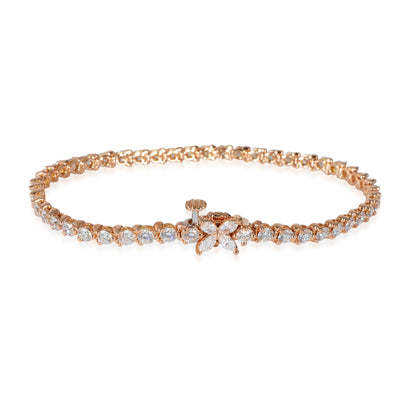 Tiffany & Co. Victoria Diamond Tennis Bracelet in 18k Rose Gold 3.08 CTW