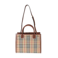 Burberry Title Vintage Check Small Top Handle Tote