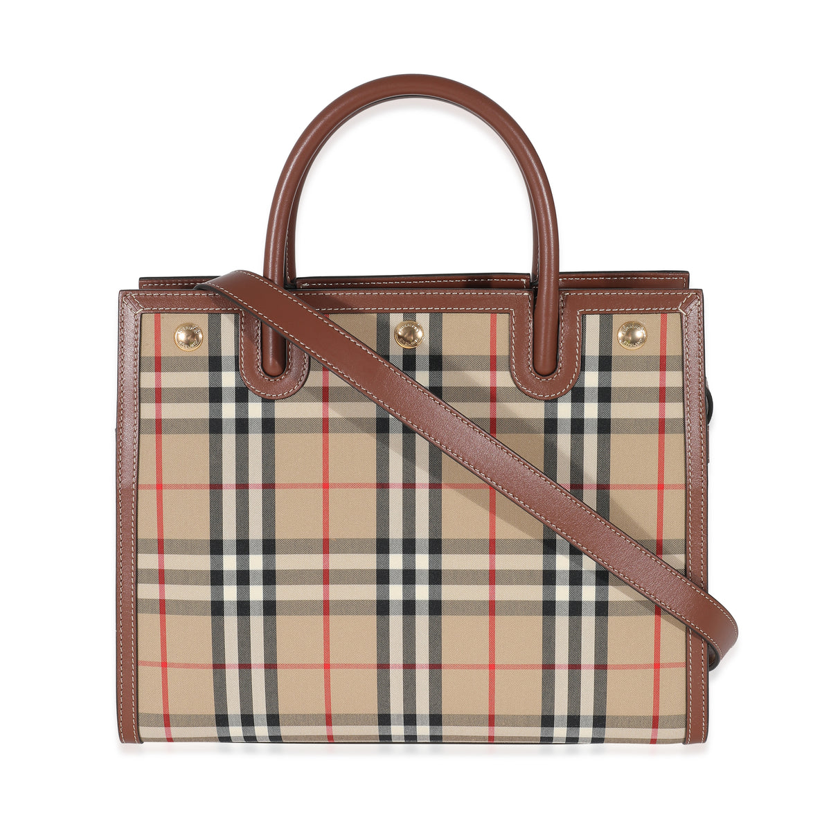 Burberry Title Vintage Check Small Top Handle Tote