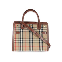 Burberry Title Vintage Check Small Top Handle Tote