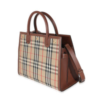 Burberry Title Vintage Check Small Top Handle Tote