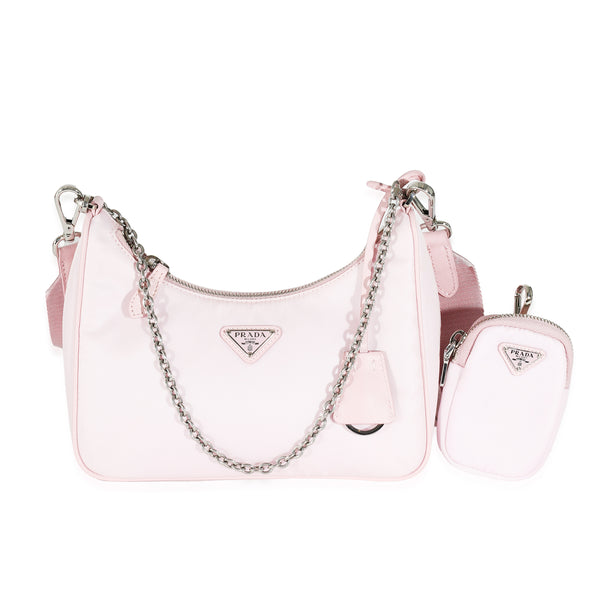 Prada Alabaster Pink Nylon Re-Edition 2005 Bag | myGemma