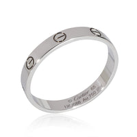 Cartier Love Wedding Band in 18K White Gold