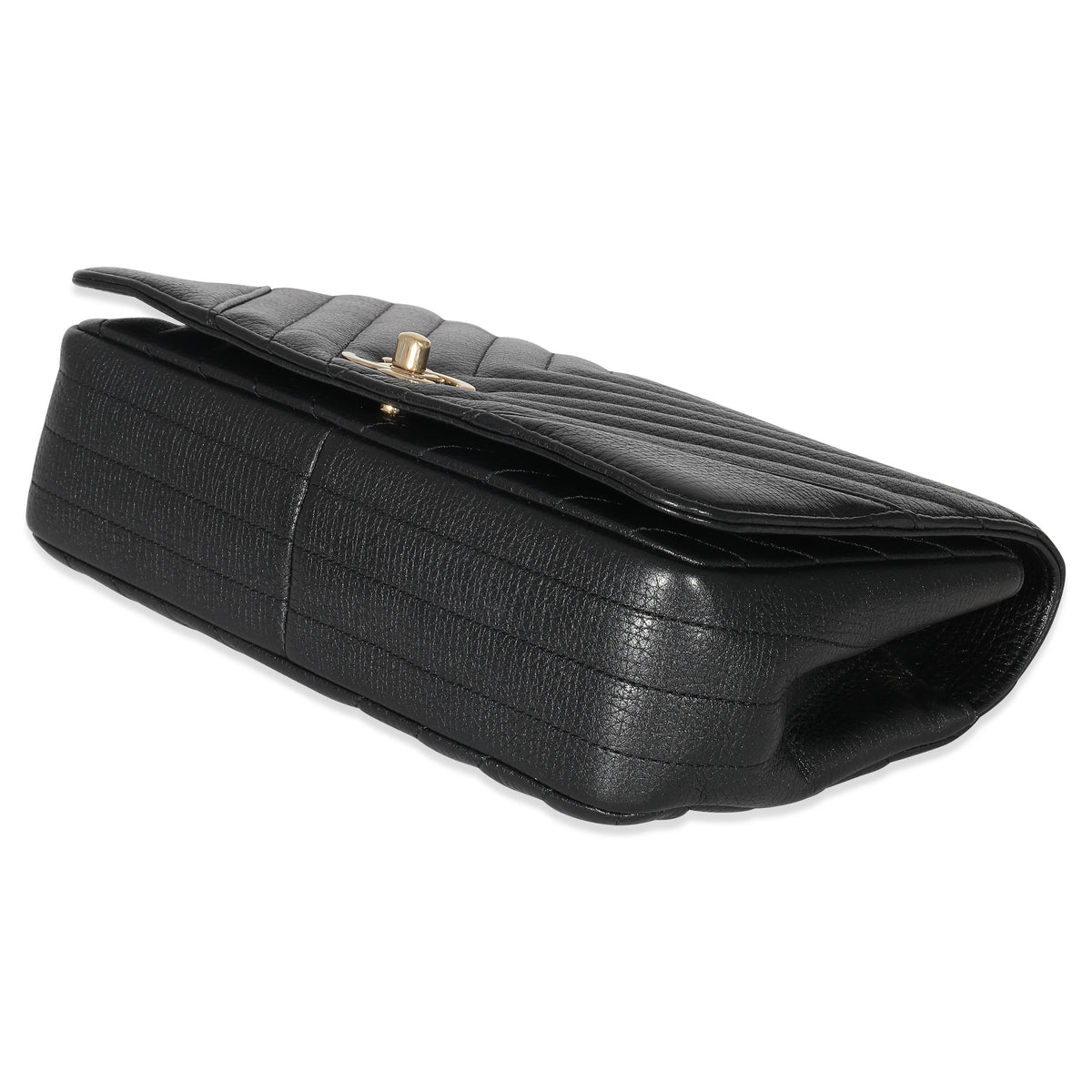 Chanel Black Chevron Quilted Medium Statement Flap Bag myGemma