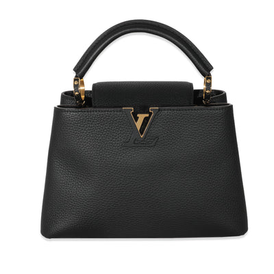 Louis Vuitton Black Taurillon Capucines BB