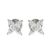 Tiffany & Co. Victoria Stud Earrings in Platinum 0.92 CTW