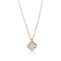 Van Cleef & Arpels Sweet Alhambra Mother-of-pearl Pendant in 18K Yellow Gold