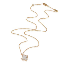 Van Cleef & Arpels Sweet Alhambra Mother-of-pearl Pendant in 18K Yellow Gold