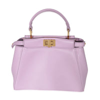 Fendi Lavender Nappa Iconic Mini Peekaboo