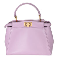 Fendi Lavender Nappa Iconic Mini Peekaboo