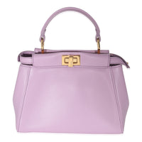 Fendi Lavender Nappa Iconic Mini Peekaboo