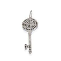 Tiffany & Co. Mini Petals Keys Diamond Pendant in Platinum 0.14 CTW