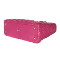 Christian Dior Pink Cannage Lambskin Large Lady Dior