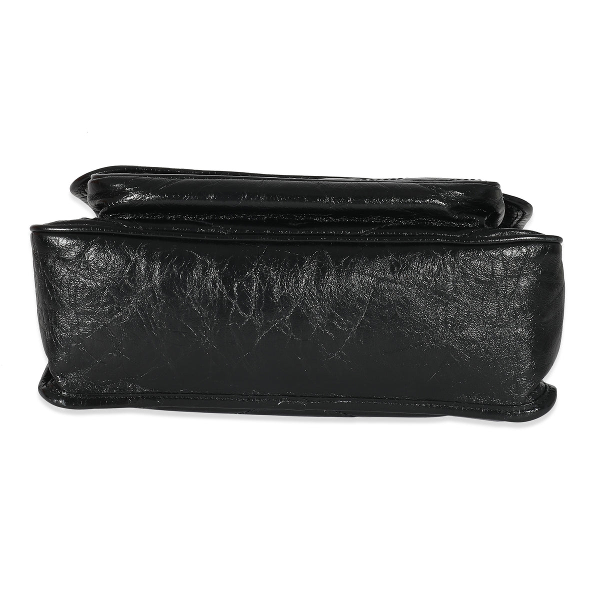 Saint Laurent Black Crinkled Calfskin Matelasse Medium Niki