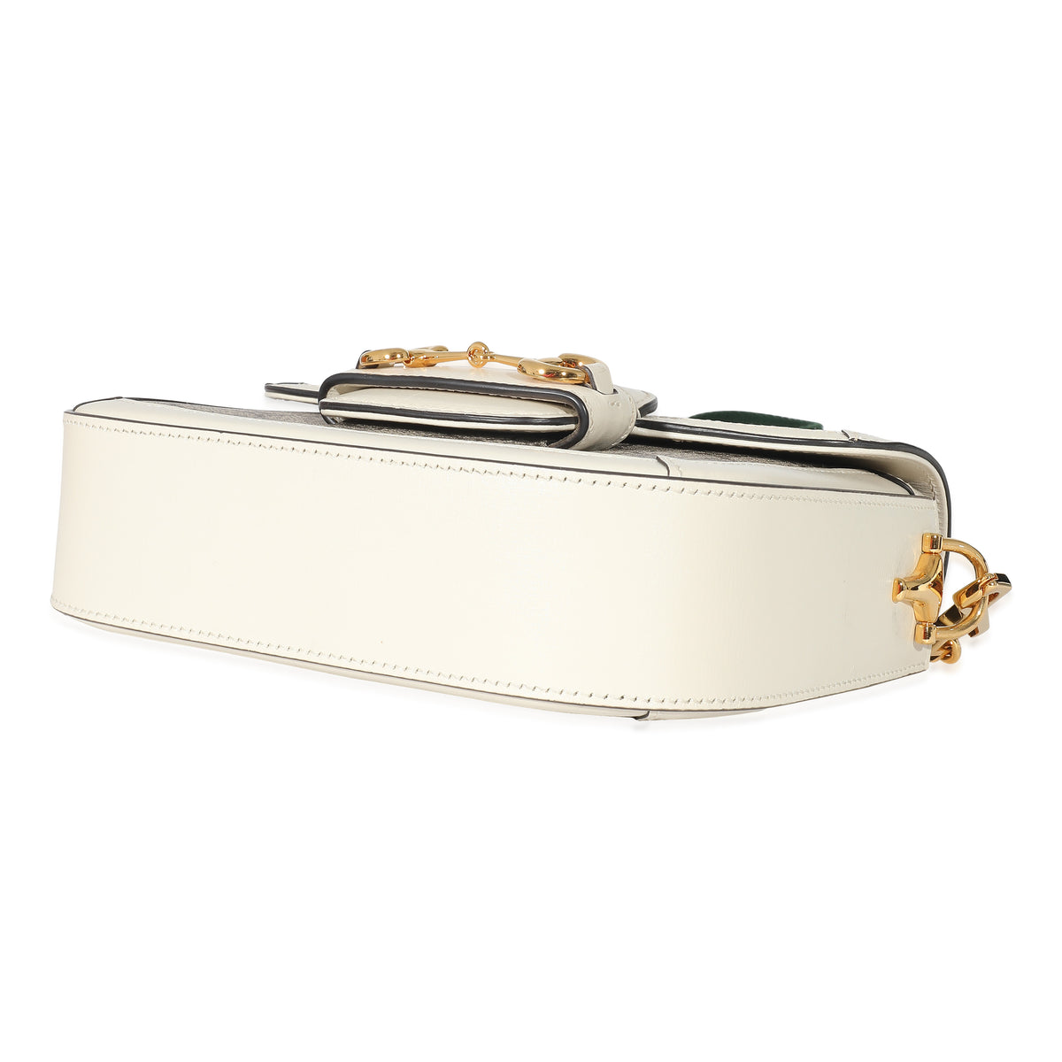 Gucci White Beige GG Canvas Mini Horsebit 1955