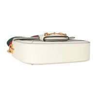 Gucci White Beige GG Canvas Mini Horsebit 1955