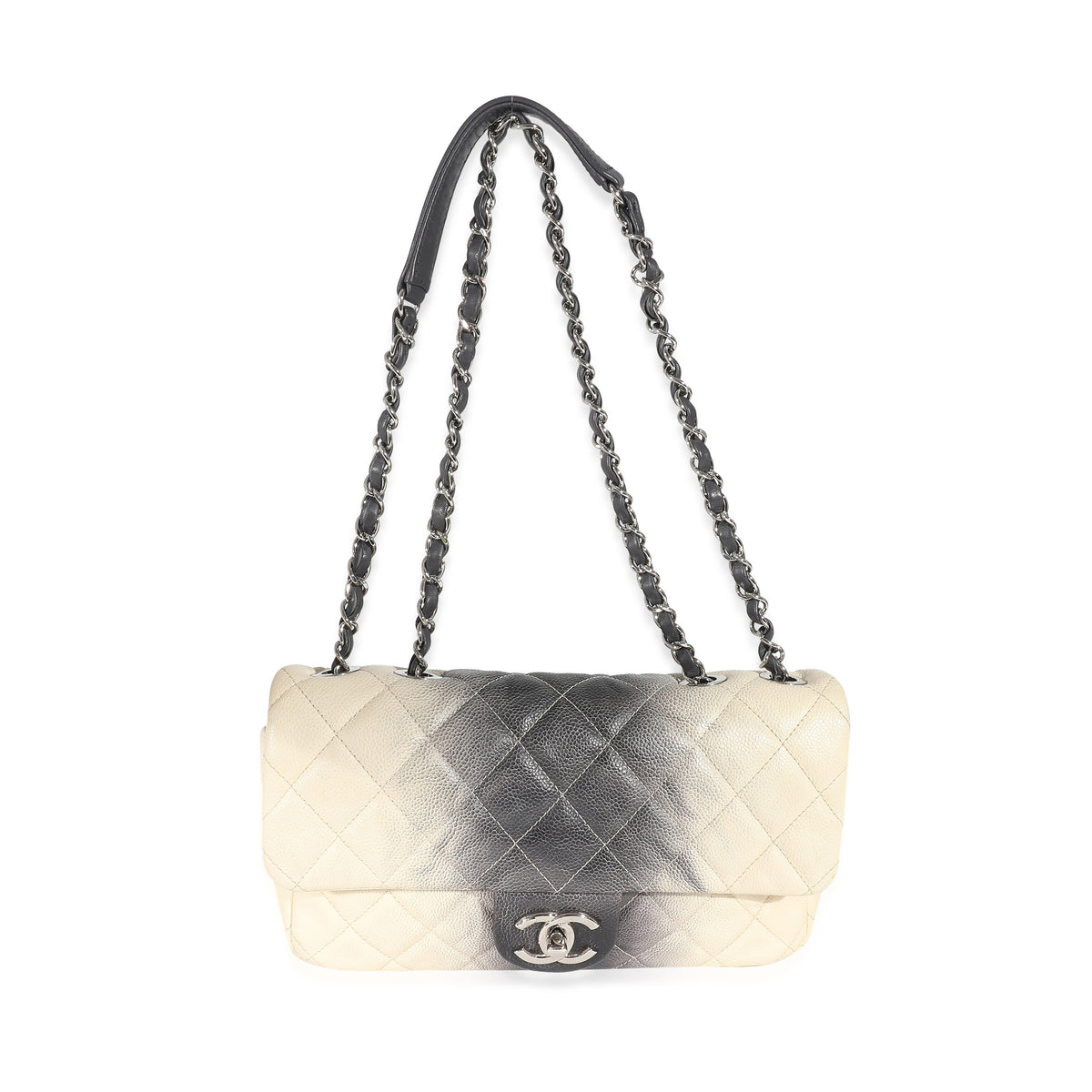 Chanel Ombré Cream Quilted Caviar Medium Single Flap Bag, myGemma, DE