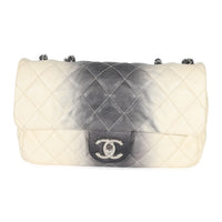 Chanel Ombré Cream Quilted Caviar Medium Single Flap Bag