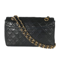 Chanel Black Quilted Lambskin Medium Flap Bag