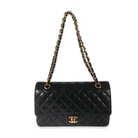 Chanel Black Quilted Caviar Medium Classic Double Flap Bag