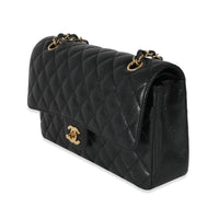 Chanel Black Quilted Caviar Medium Classic Double Flap Bag