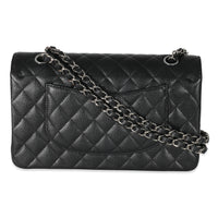 Chanel Black Quilted Caviar Medium Classic Double Flap Bag