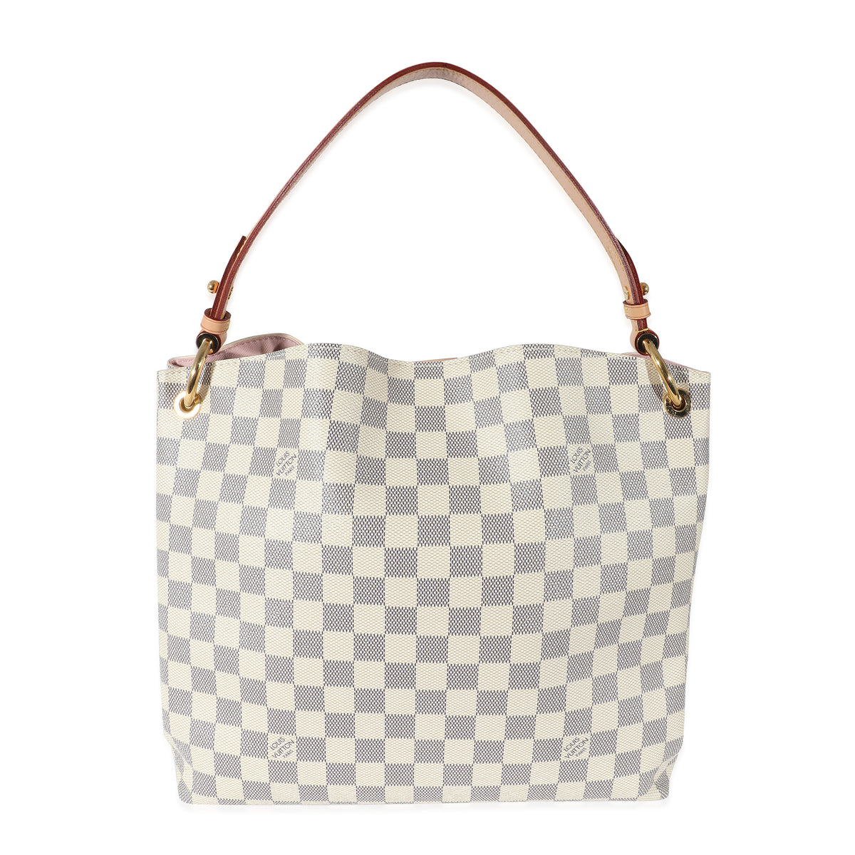 Louis Vuitton Graceful PM Damier Azur Hobo Shoulder Bag White