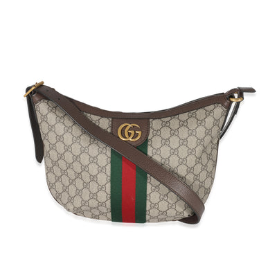 Gucci Beige GG Canvas Ophidia Small Shoulder Bag