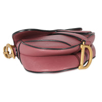 Christian Dior Dusty Pink Goatskin Mini Saddle Bag