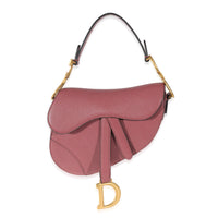 Christian Dior Dusty Pink Goatskin Mini Saddle Bag