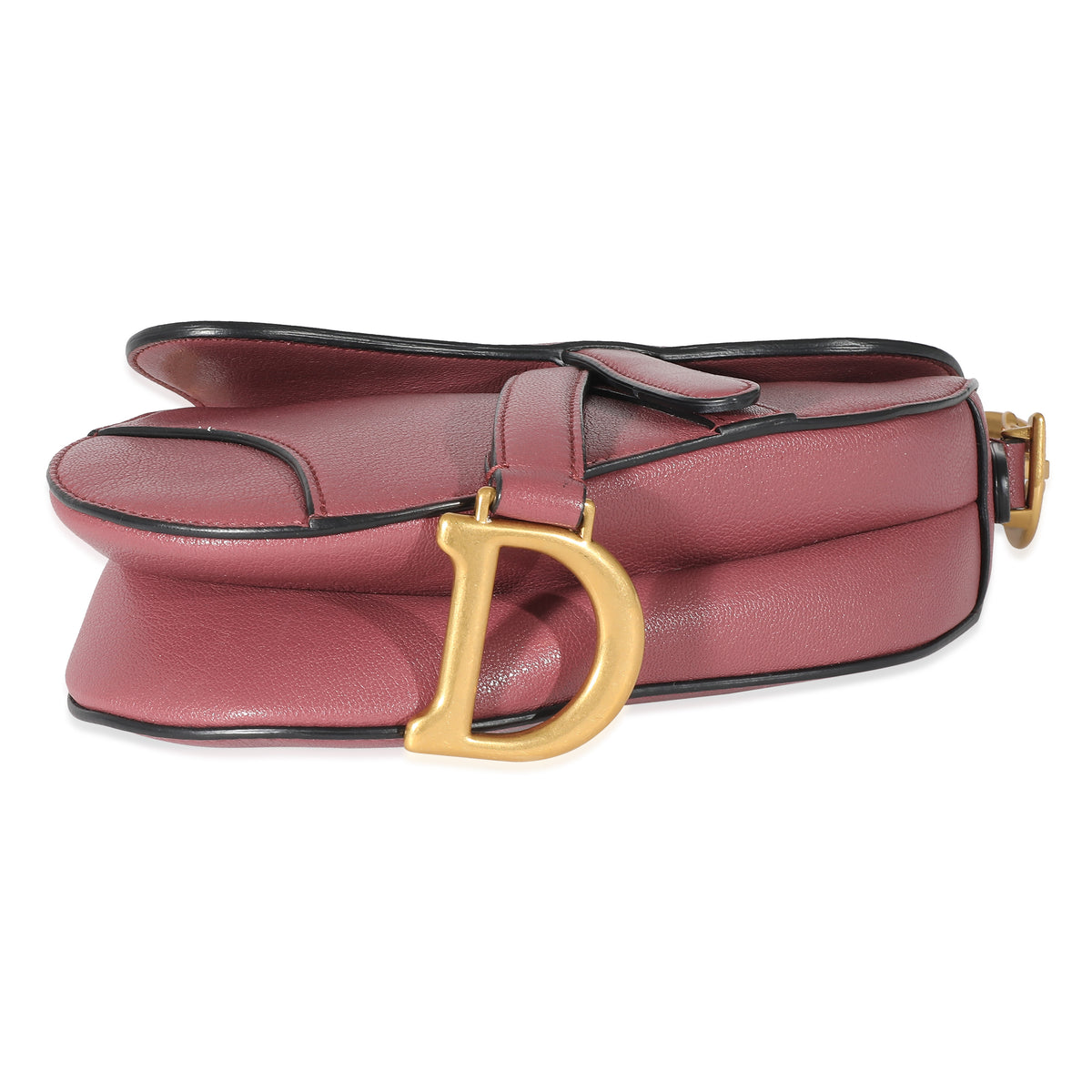 Christian Dior Dusty Pink Goatskin Mini Saddle Bag