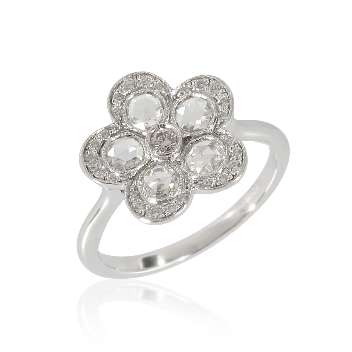 Tiffany & Co. Enchant Diamond Flower Ring in Platinum 3.88 CTW