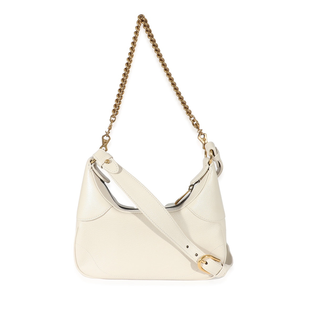 Gucci White Goatskin Small Aphrodite Shoulder Bag